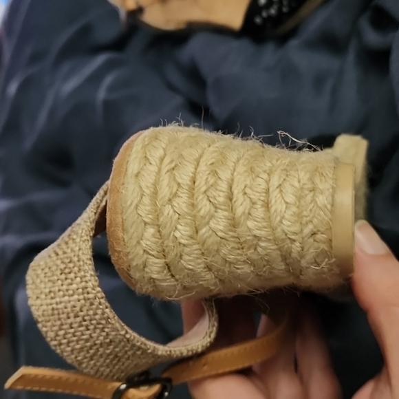 White Mountain Solar Black Espadrille Wedge Shoes - Picture 8 of 12